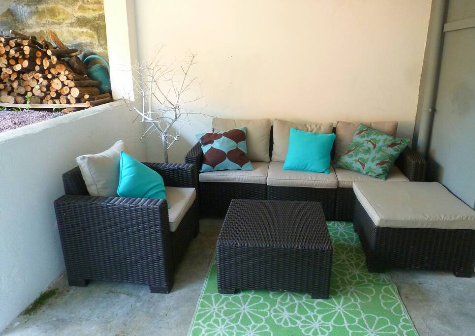 Patio privé en accès direct de la chambre