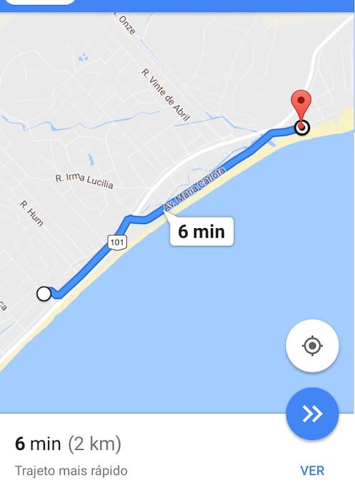 2 Km da praia da cocanha