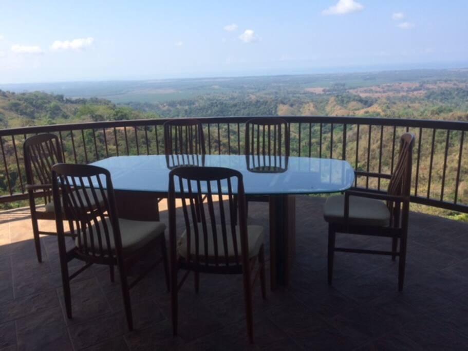 View off the terrace is incredible!