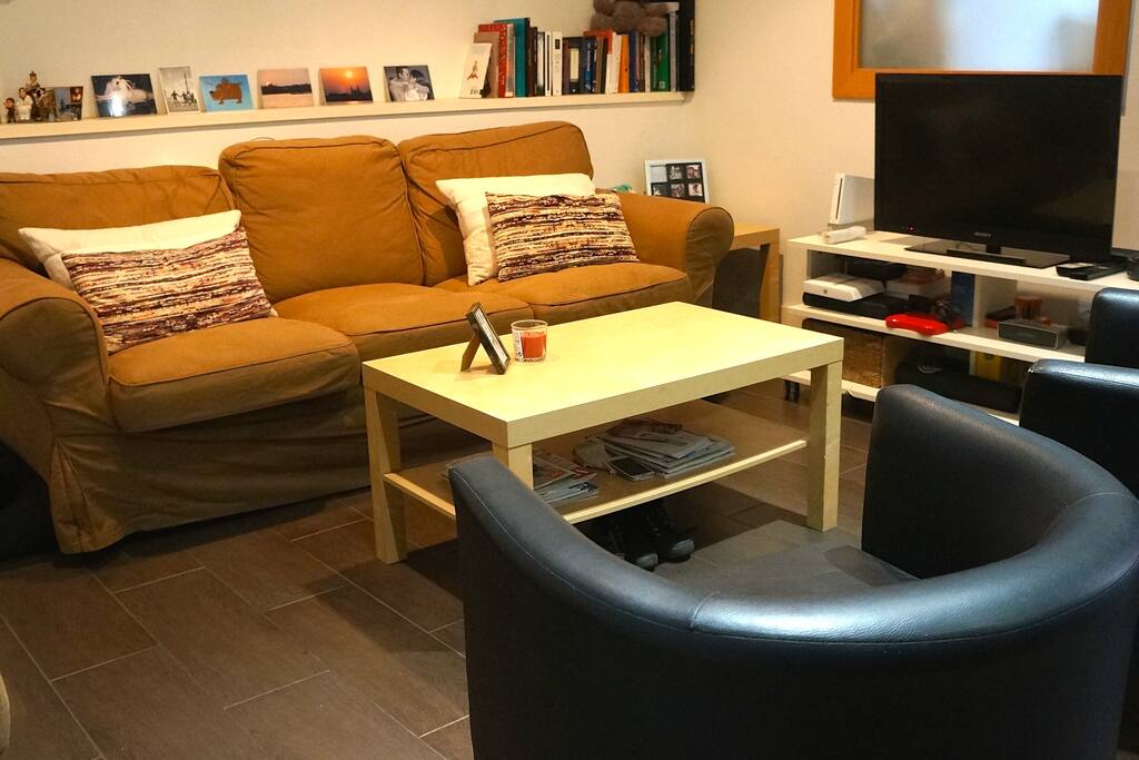 Living room with tv