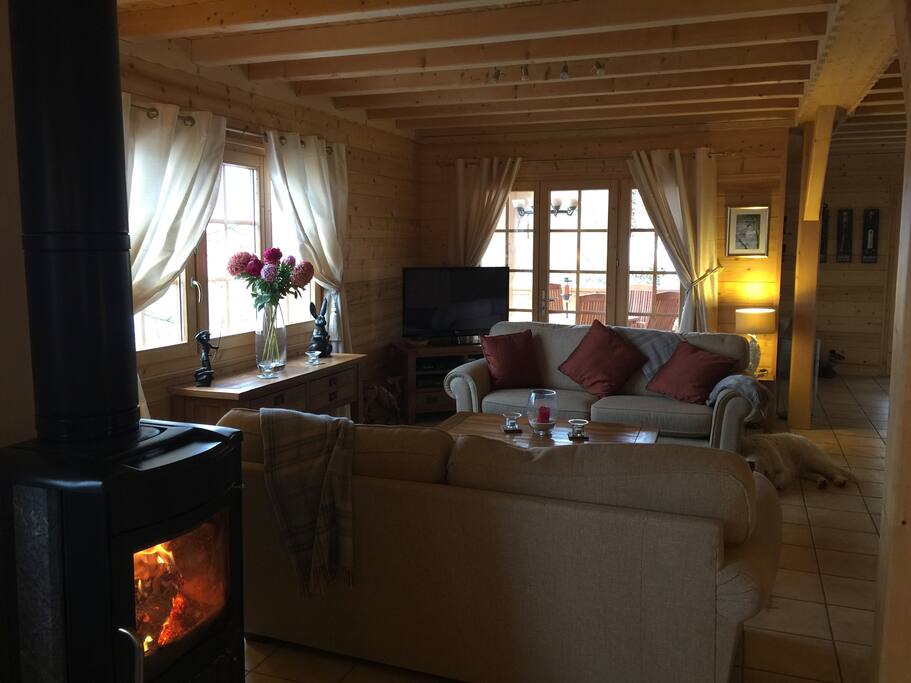Cosy fireside area
