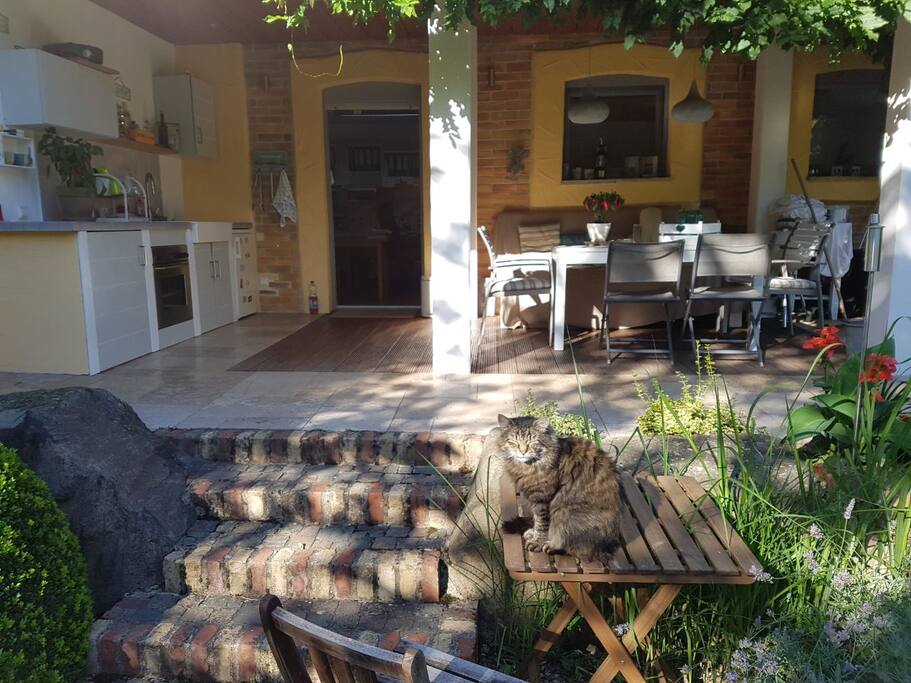 Terrasse mit Außenküche