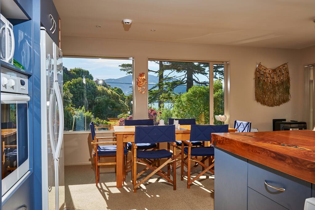 Part of the Seaview kitchen and dining area