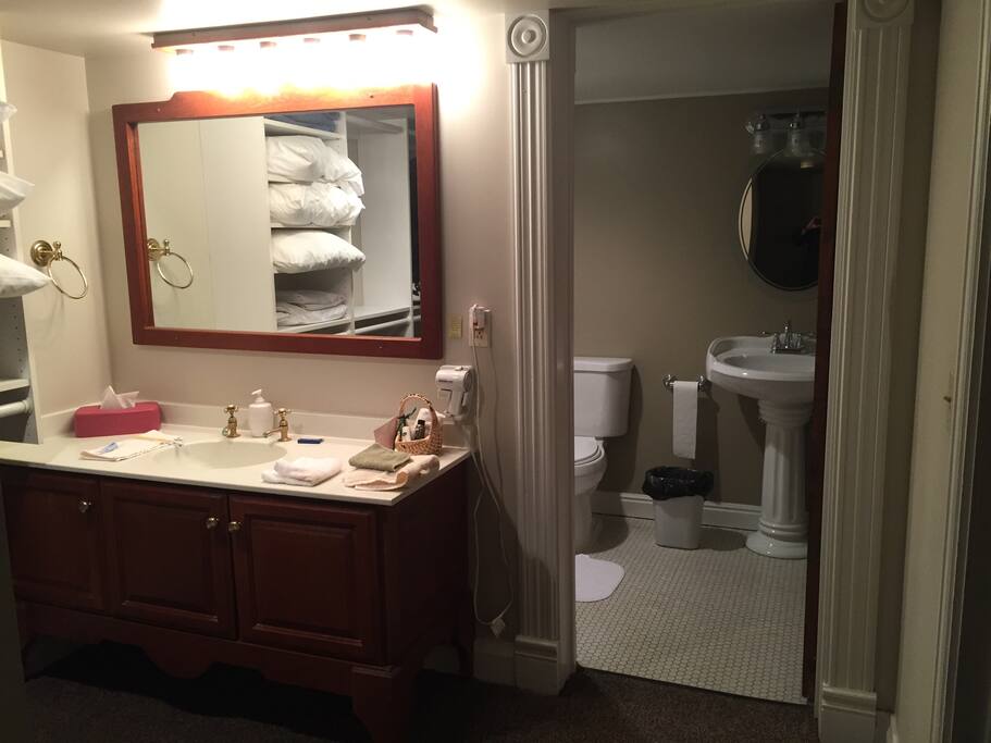 Dressing area and bathroom