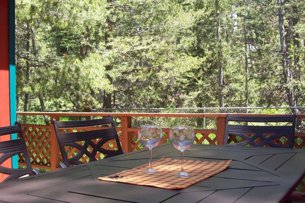 A view from the back deck.