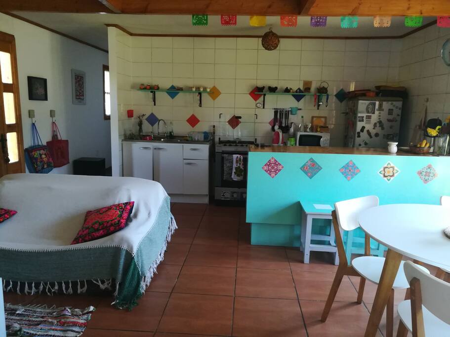 Estar, comedor y Cocina
