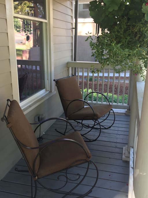 Rock the world away on our front porch!