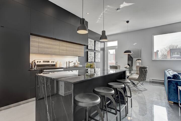 Loft tout équipé avec terrasse privée