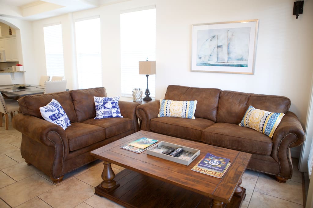 Very comfortable living area with ample sitting space.