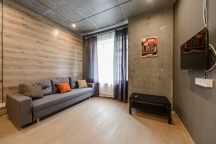 Modern loft style apartment in Pechersk