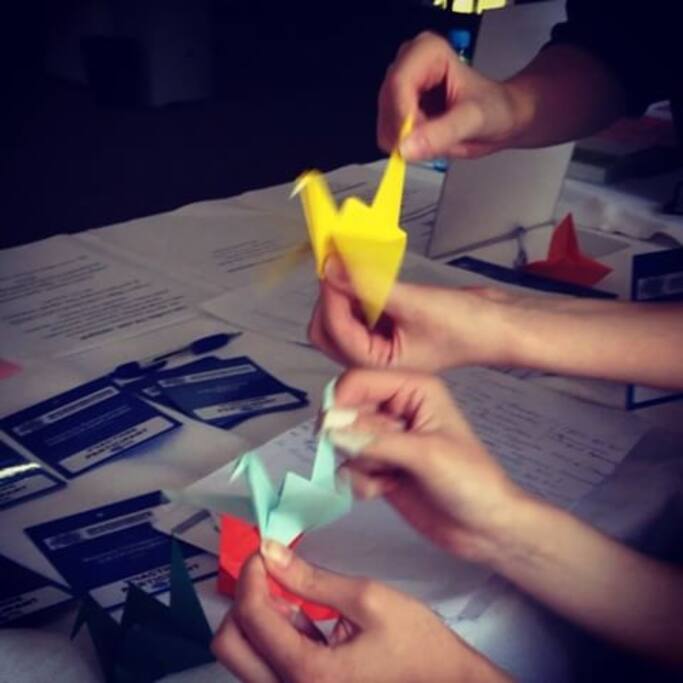 Cranes which can fly.