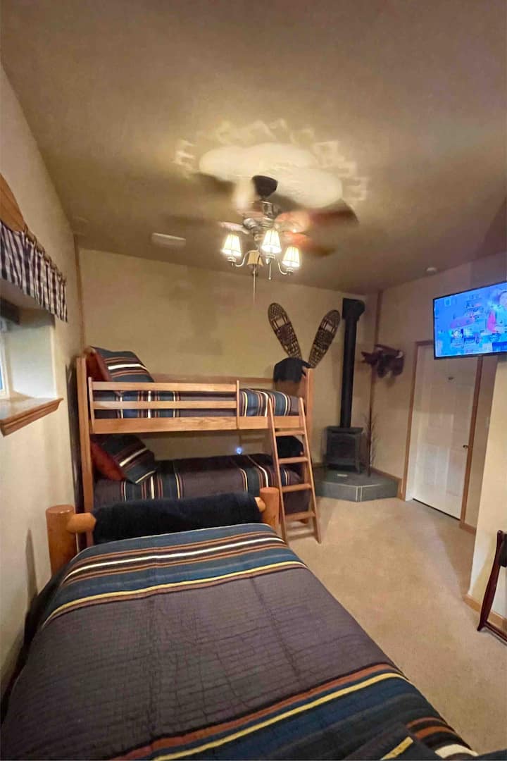 Easy access to game room and laundry from downstairs bedroom.