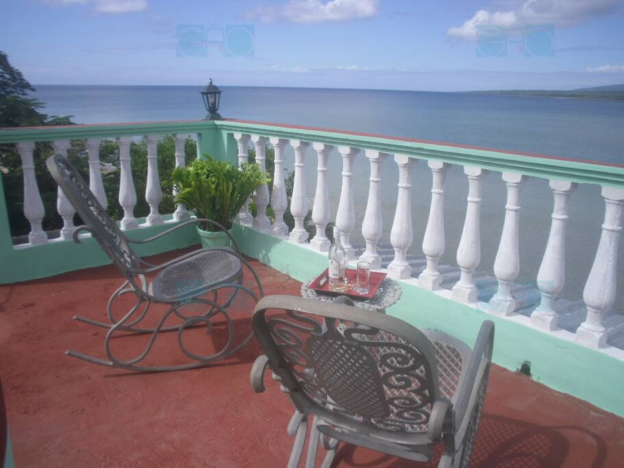 Sea for miles to see from our rooftop terrace