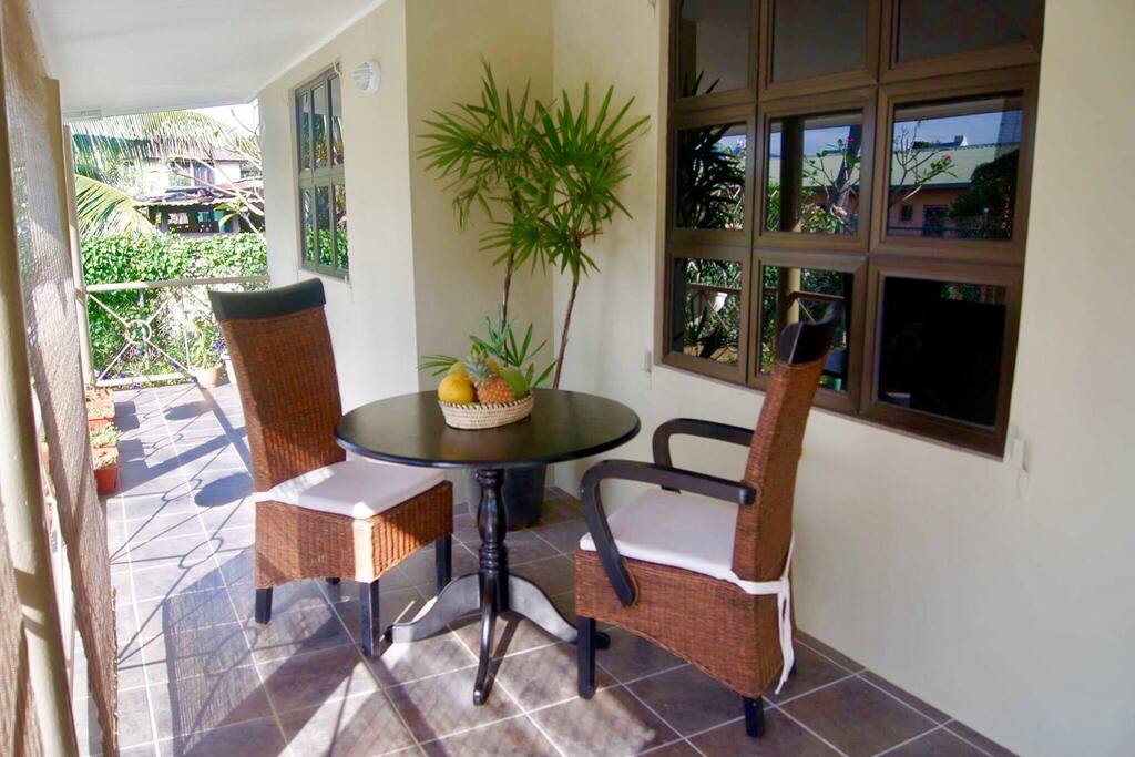 Outdoor sitting area