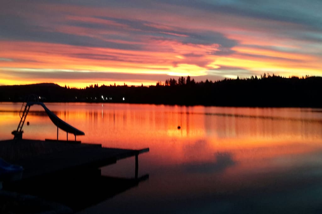 Sunsets seen from the wharf