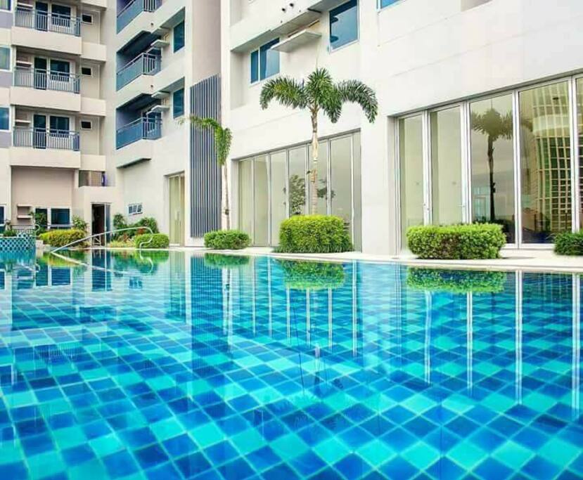 Well-maintained lap pool is available for use