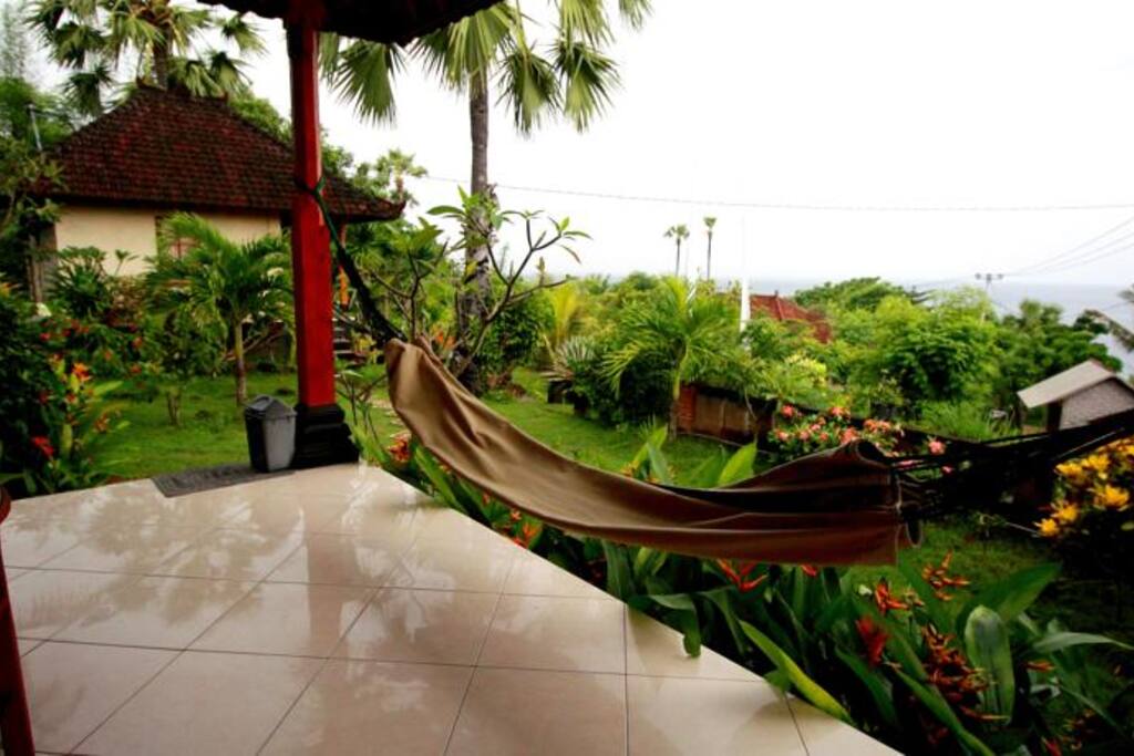 Balcony with hammock