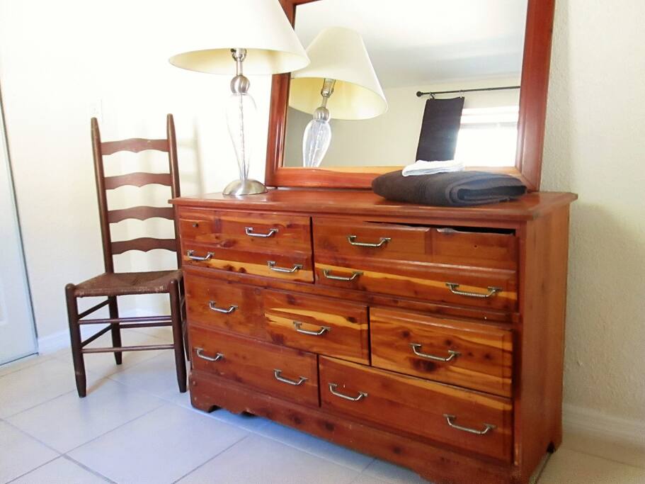 Plenty of closet and dresser!