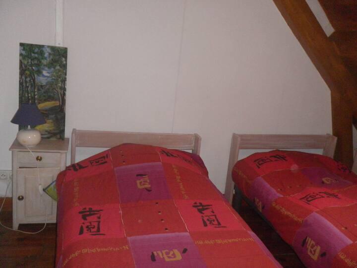 camera 2 letti 90
con velux