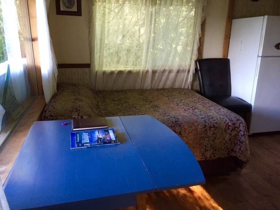 Double bed downstairs