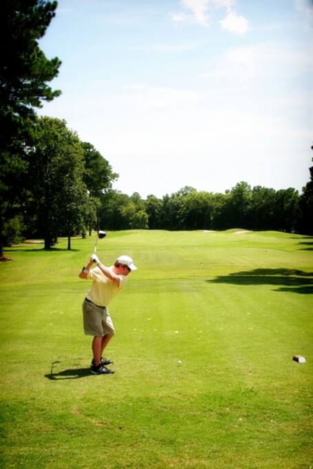 Golfing