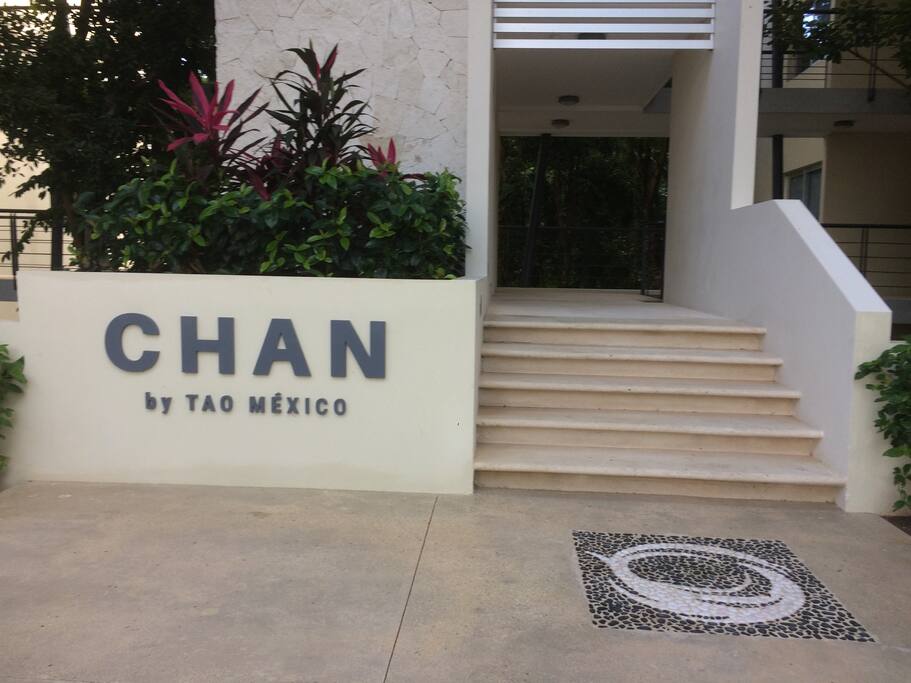 Entrance into condo. Up stairs turn right. Then left into condo on right side.