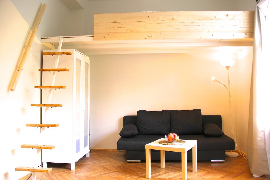 Simple fold out sofa