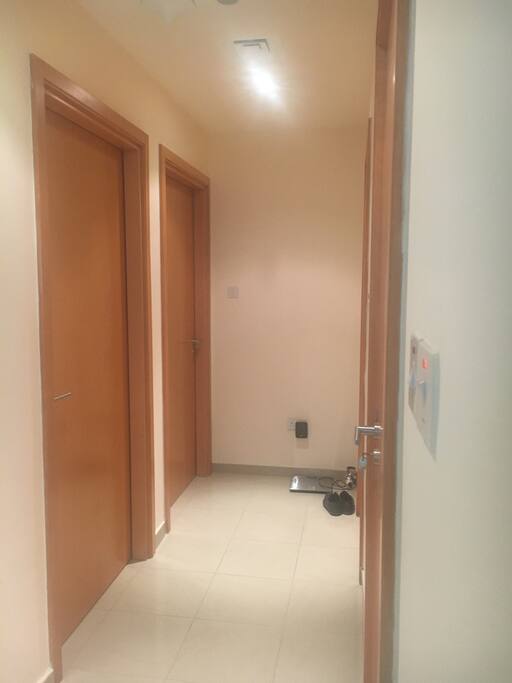 Hallway leading to private room