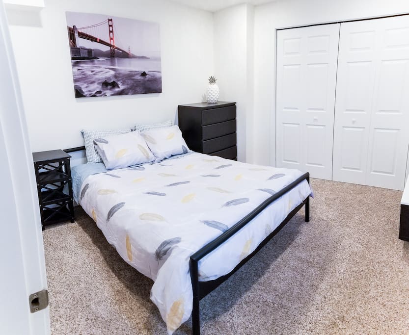 Spacious Bedroom with a Queen bed and big closet