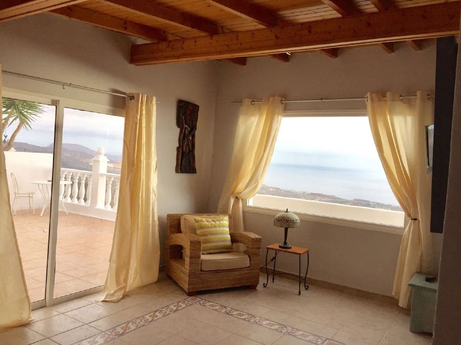 Living room showing views
