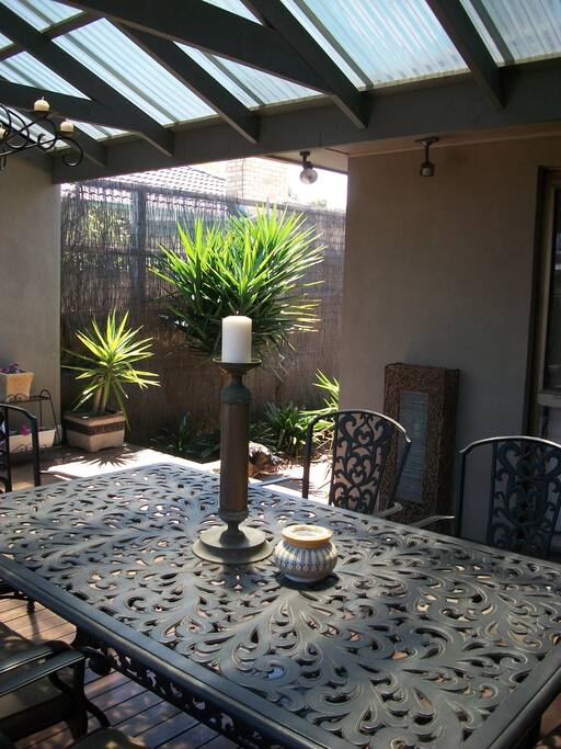 Undercover decked area