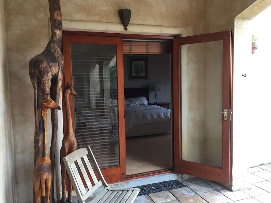 ground floor bedroom (view from terrace)