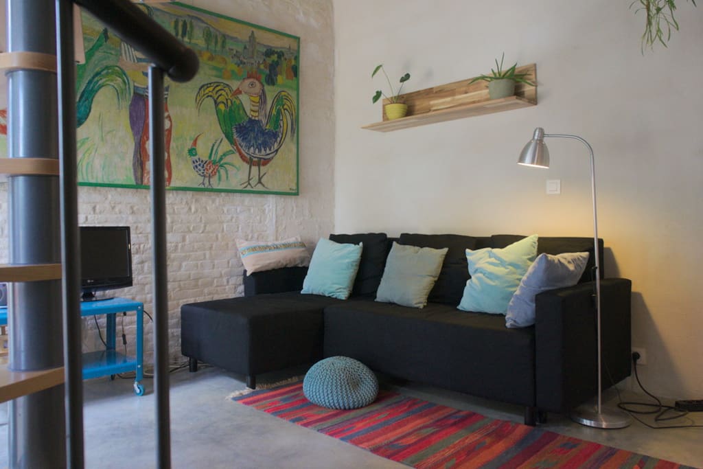 living + sofa-bed