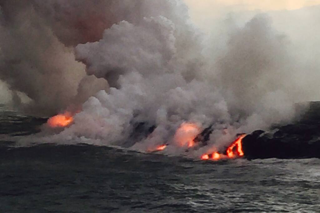 15 miles to the spectacular lava experience