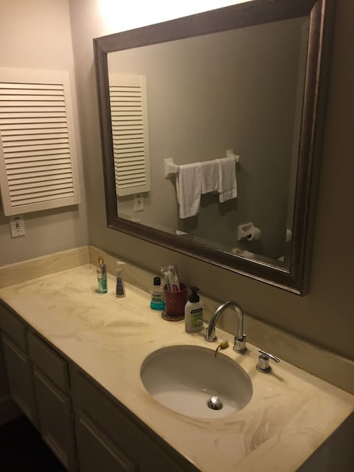 spacious bathroom