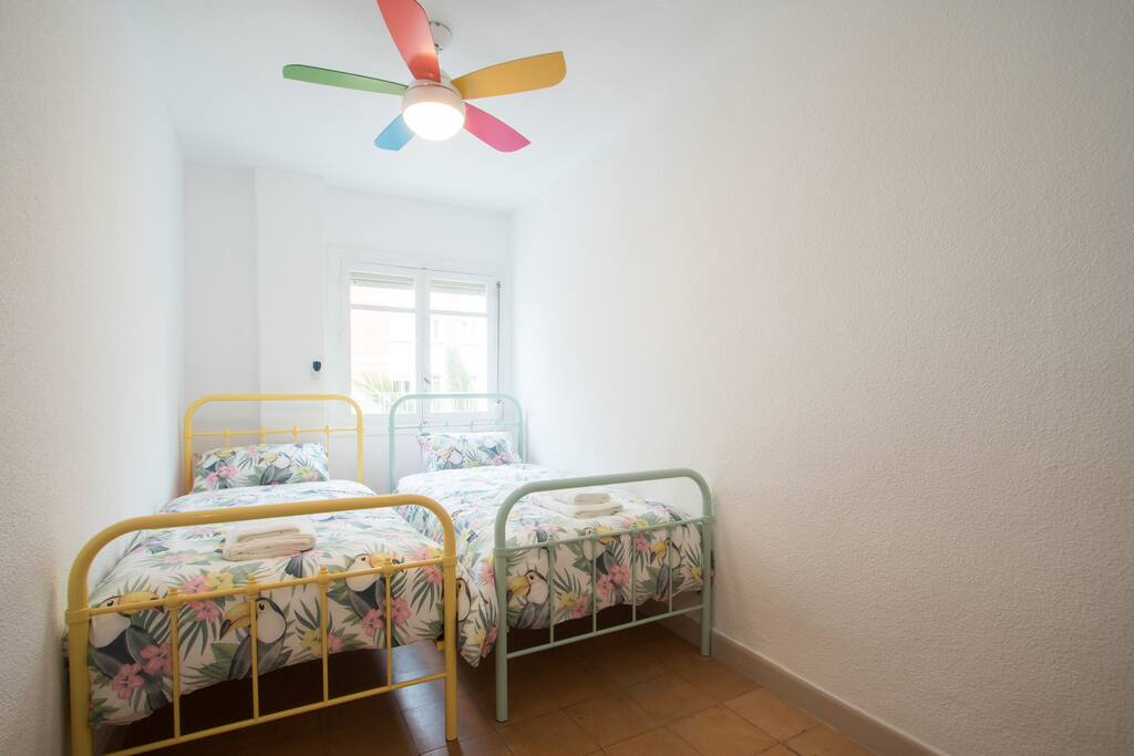 Two twin beds