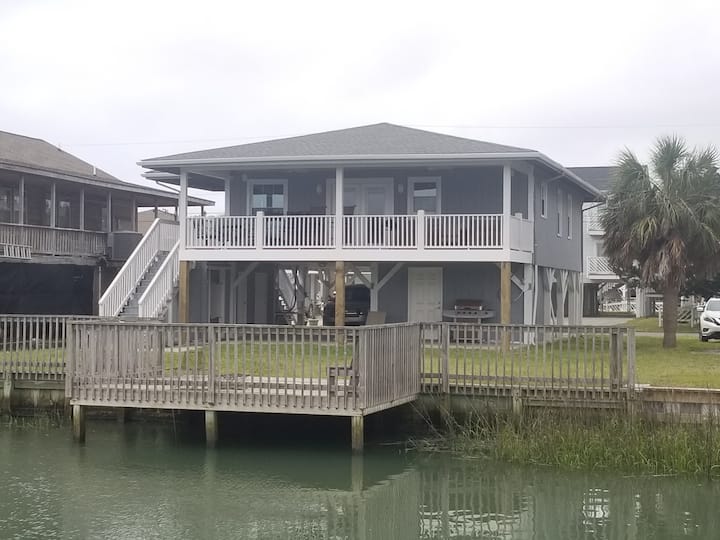 Swann's Nest Channel Front Beach House with Lift Houses for Rent in North Myrtle Beach