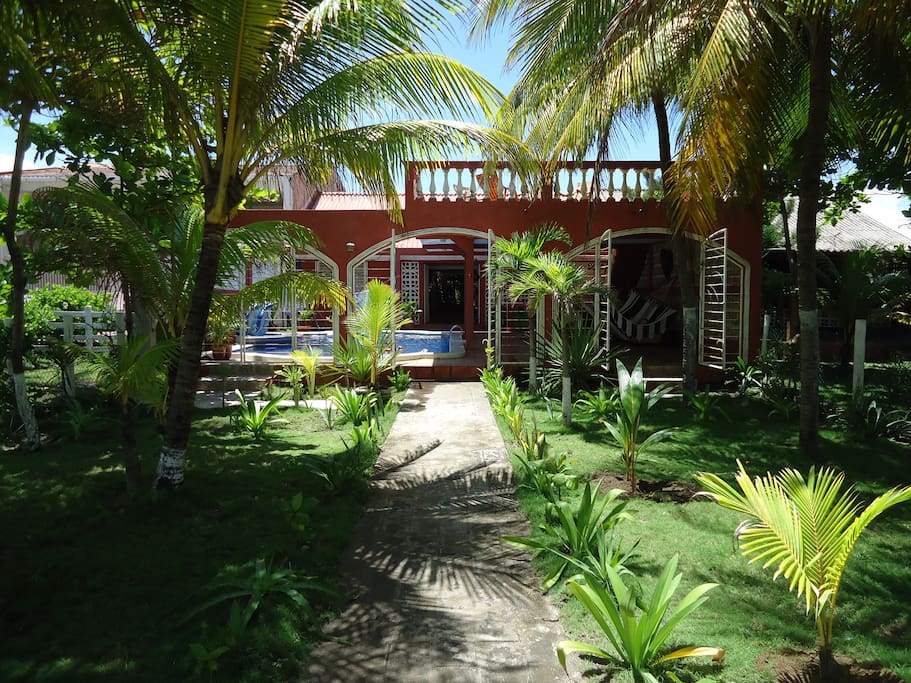 house view from beach