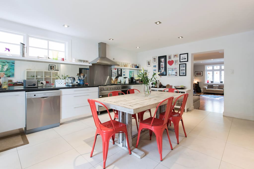 Modern kitchen with all amenities.