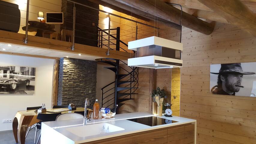 Luxueux appartement duplex dans chalet (78 m²)