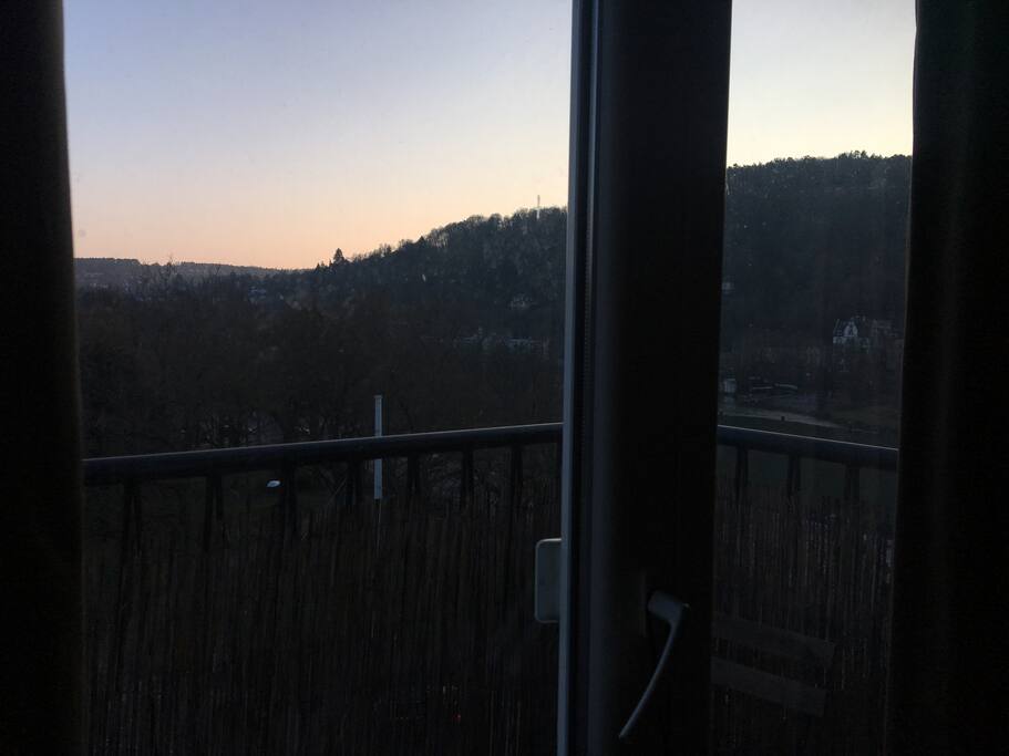 Balkon mit Aussicht