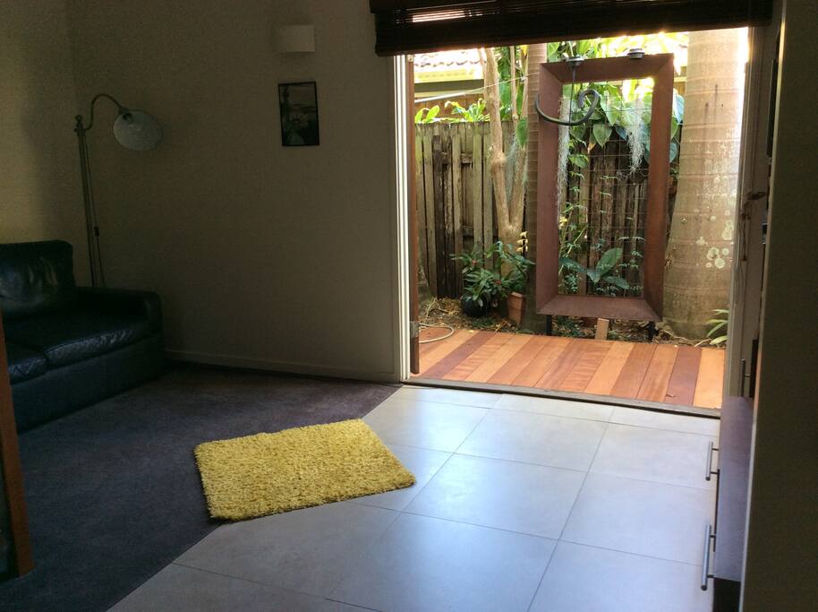 Small lounge room front of house