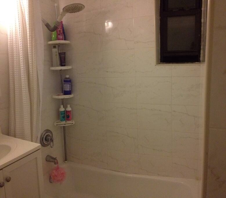 A nice big shower awaits you after your long travel or day in the city.