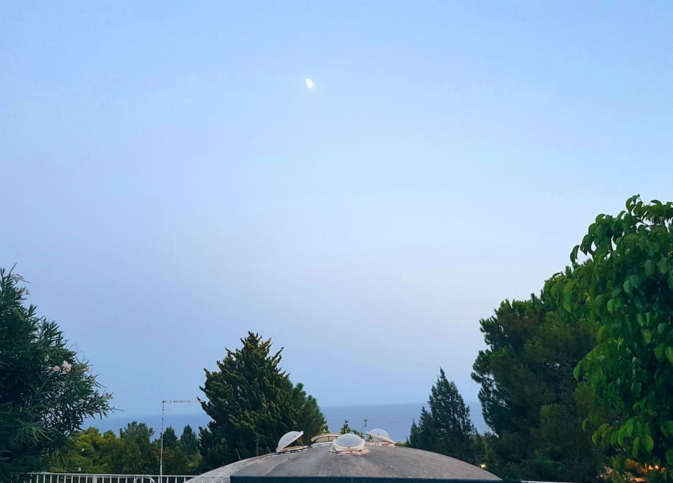 Il panorama alle 20.00 di sera