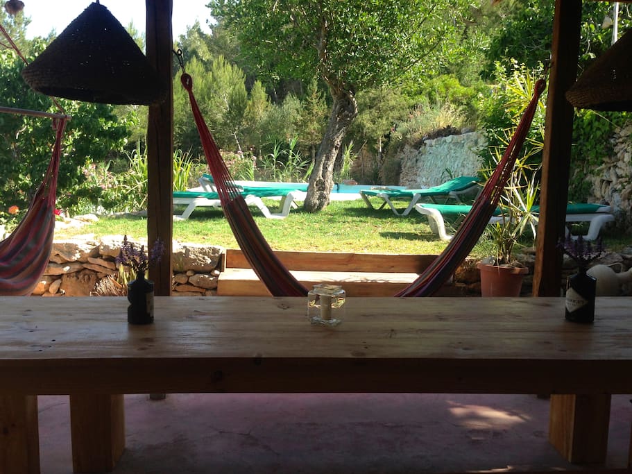 Front terrace pool view