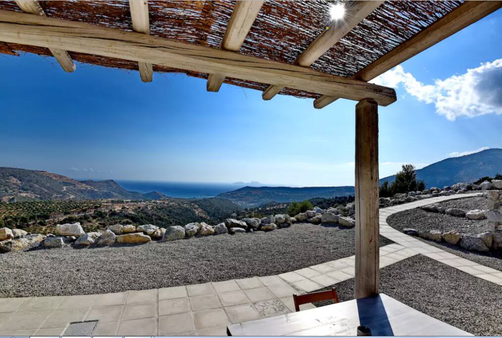 Enjoy the sun and view in the patio