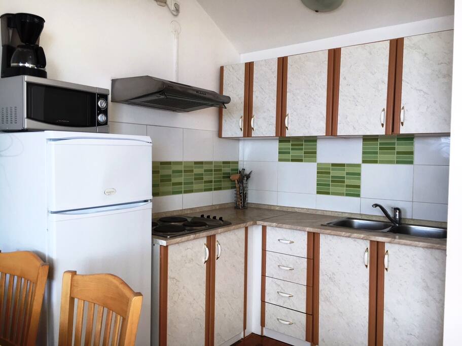 Kitchen and dining area