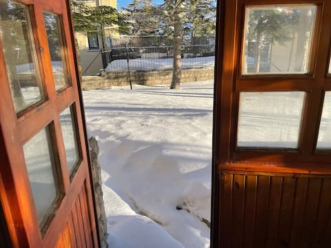 Apartment with garden and garage
