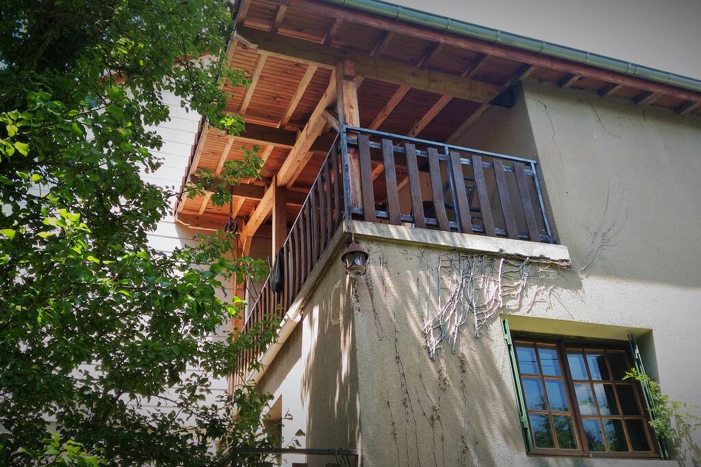 Gîte et son balcon