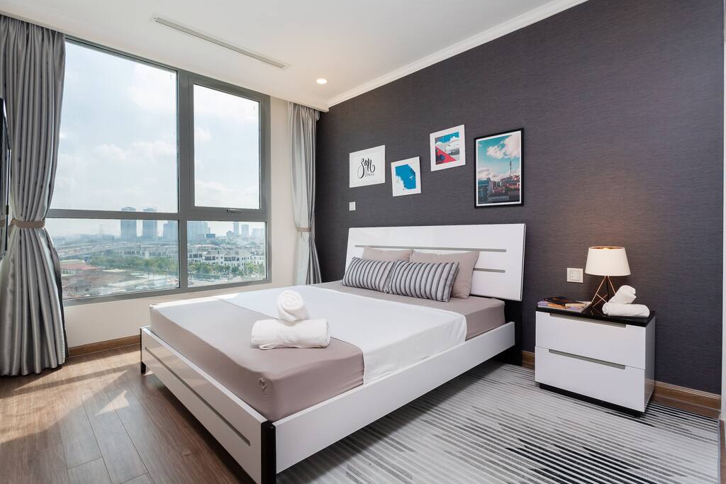 Our full-of-light bedroom